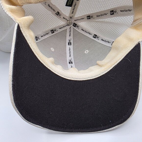 Oakley Silicon Bark Trucker Hat White Mesh Stretch Fit Medium Large Casual - Picture 9 of 10